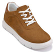 CALTO - J1583  - 2.6 Inches Taller (Brown) - Lightweight Casual Walkers