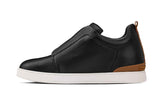 CALTO - J1932  - 2.6 Inches Taller (Black/White Sole) - Slip-On Snoafers