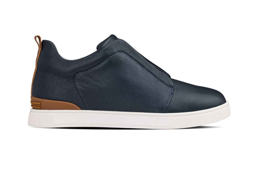 CALTO - J1934  - 2.6 Inches Taller (Navy) - Slip-On Snoafers