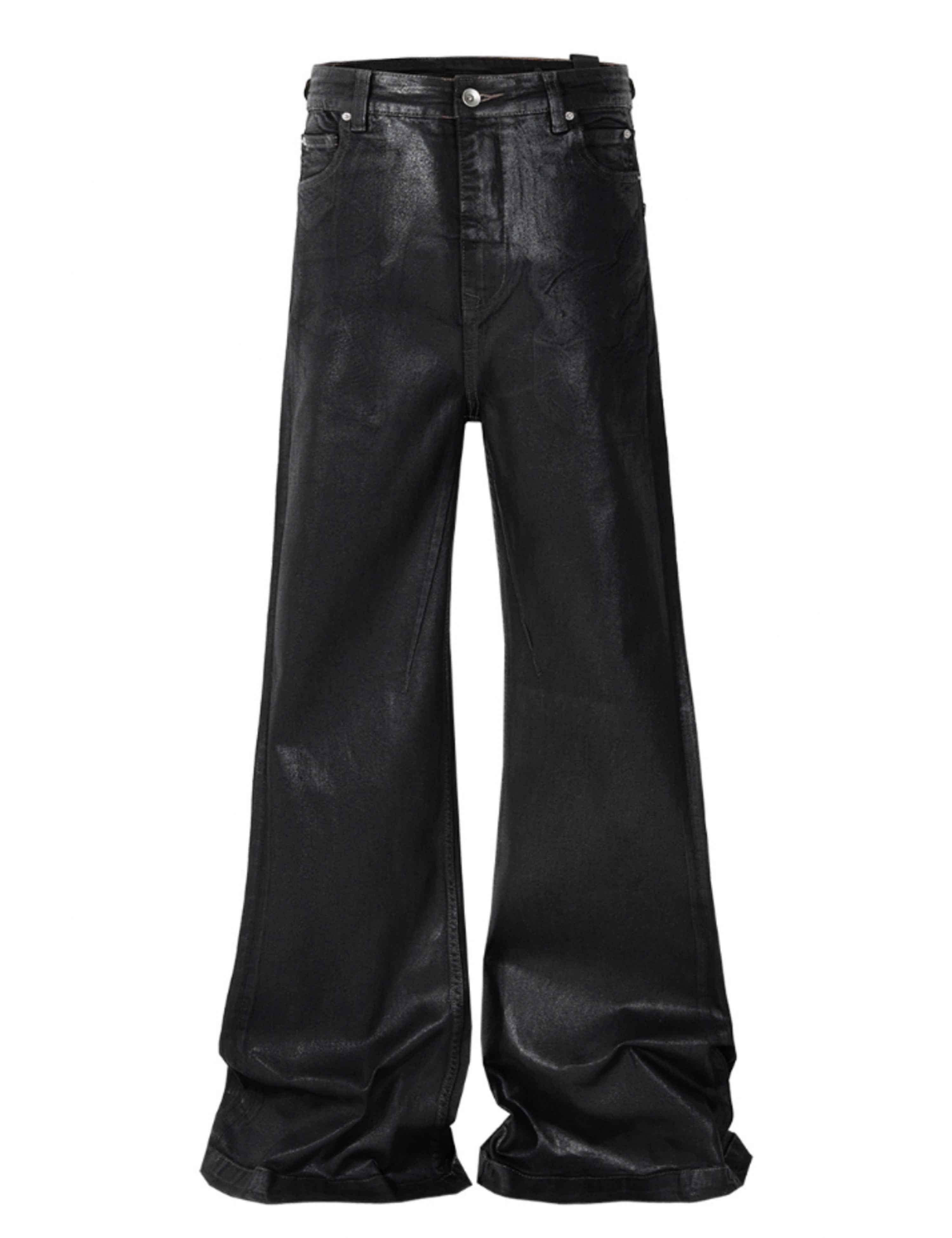 WIDEBOY WAXED FLARE DENIM