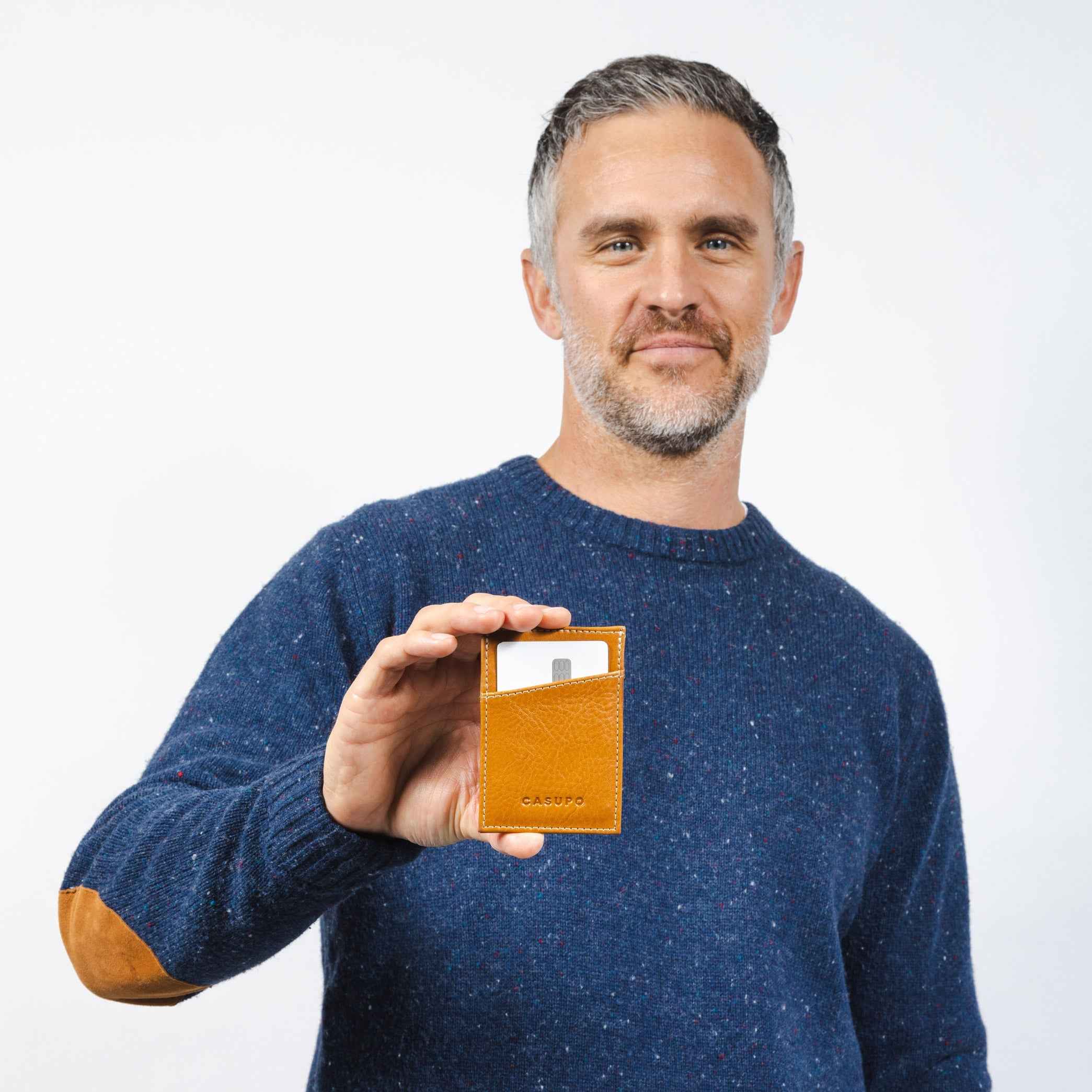 Minimalist Wallet with RFID protection - Natural