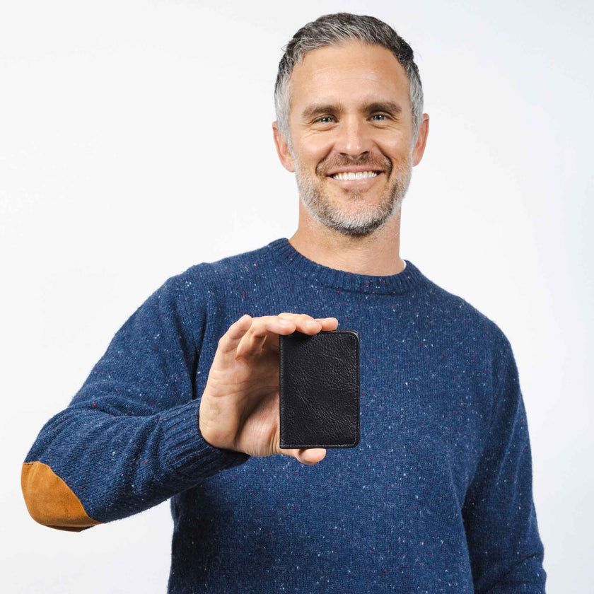 Compact Bifold with RFID protection - Black