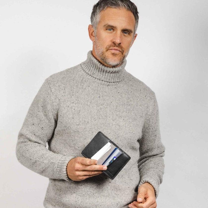 Compact Bifold with RFID protection - Black