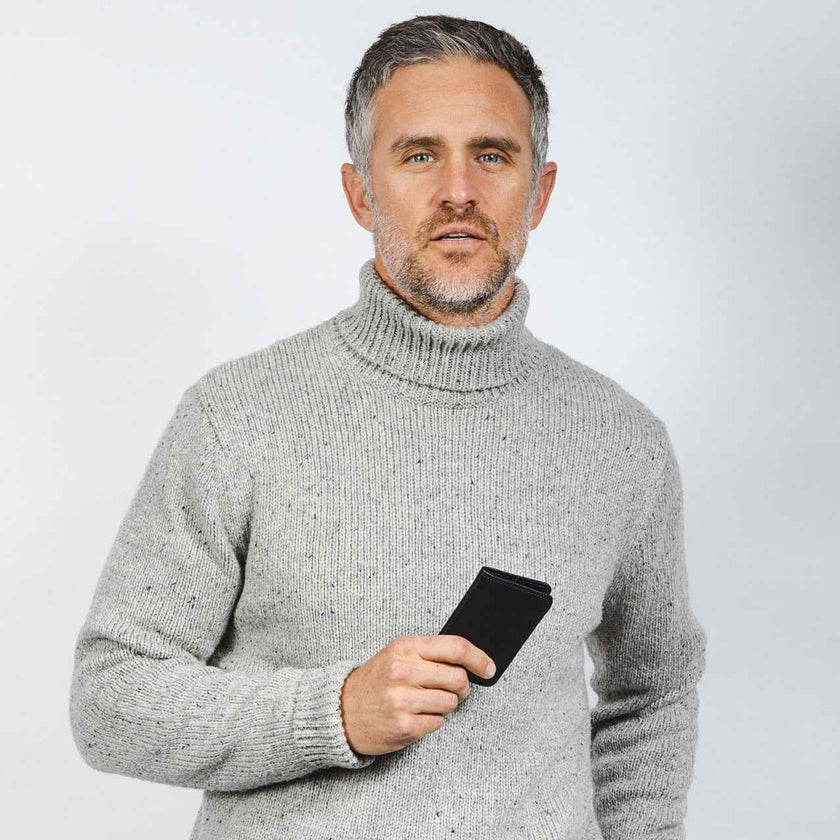 Compact Bifold with RFID protection - Black