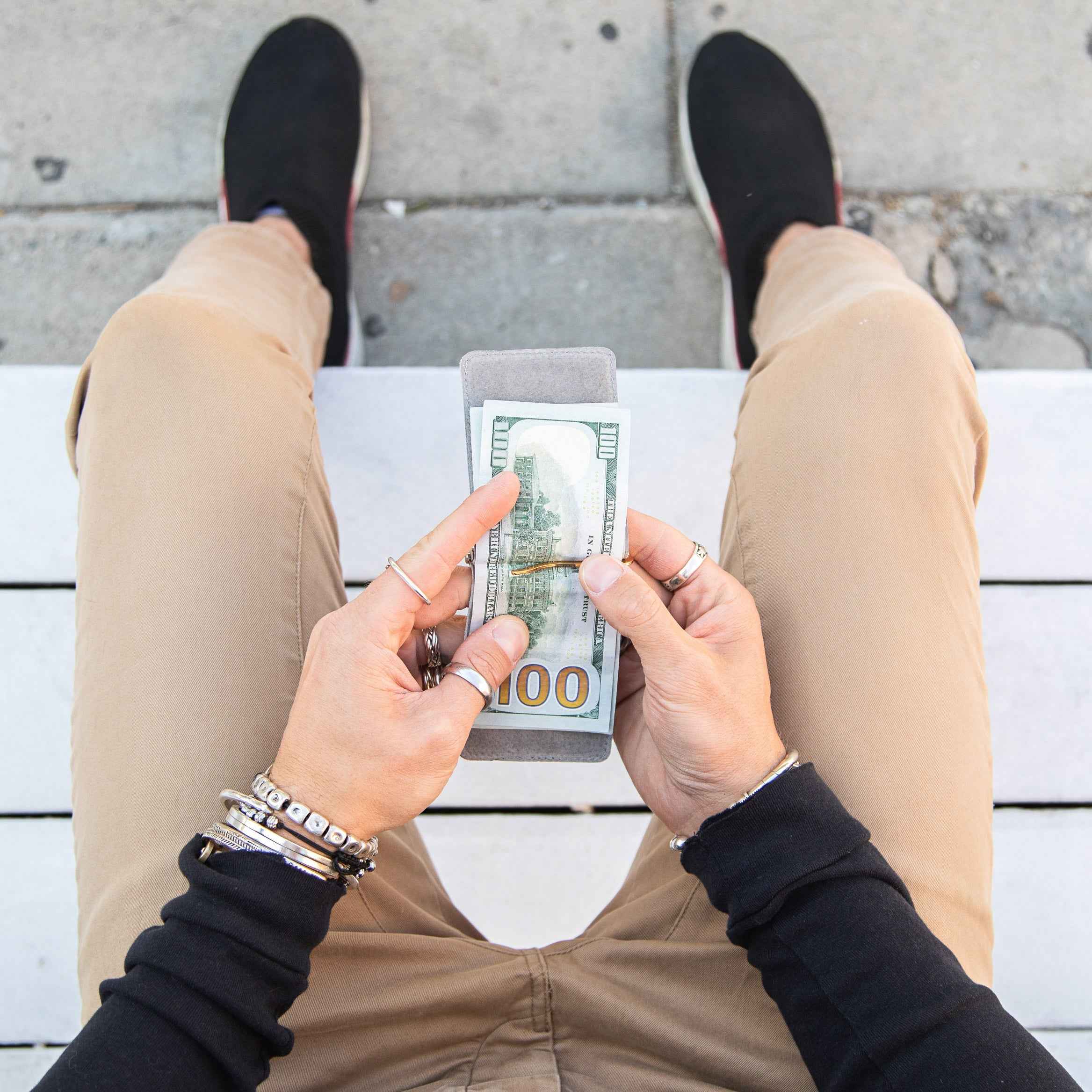 Money Clip Wallet - Black