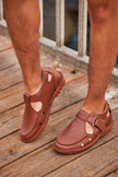 CALTO - K0753 - 2.8 Inches Taller (Camel Brown) - Lightweight Casual Fisherman Sandal