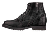 CALTO - K24401 - 3 Inches Taller (Nubuck Black) - Casual Zipper Boots