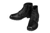 CALTO - K24401 - 3 Inches Taller (Nubuck Black) - Casual Zipper Boots