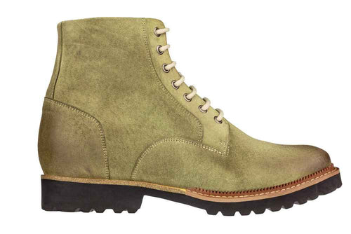 CALTO - K24402 - 3 Inches Taller (Olive) - Casual Zipper Boots