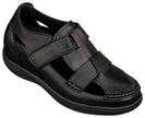 CALTO - K2661 - 3.2 Inches Taller (Black) - Casual Fisherman Sandal