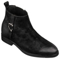 TOTO - K92081 - 3 Inches Taller (Nubuck Black) - Chelsea Ankle Boots