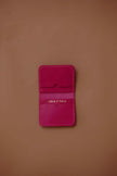 Leather Cardholder Wallet Pink