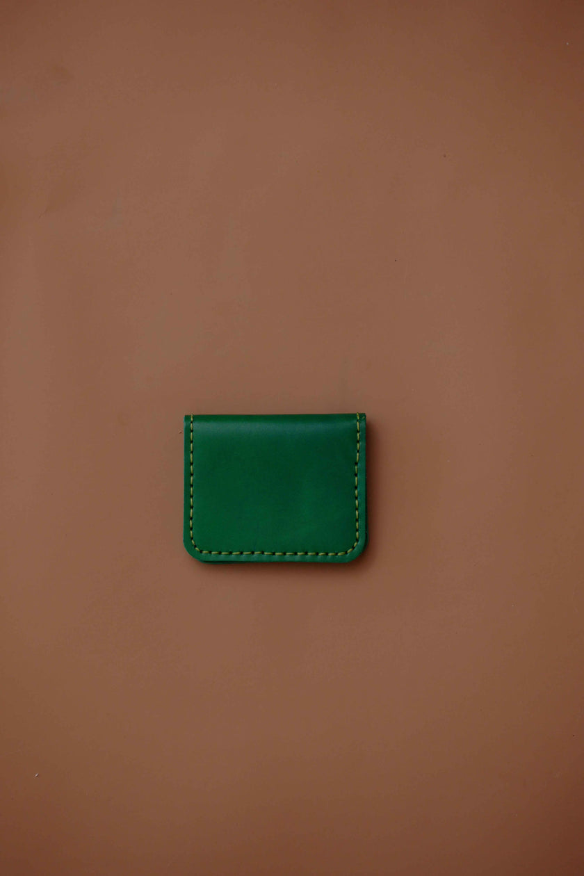 Leather Cardholder Wallet Emerald