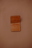 Leather Cardholder Wallet Camel