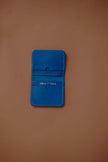 Leather cardholder Wallet Pacific Blue