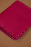 Leather Cardholder Wallet Pink