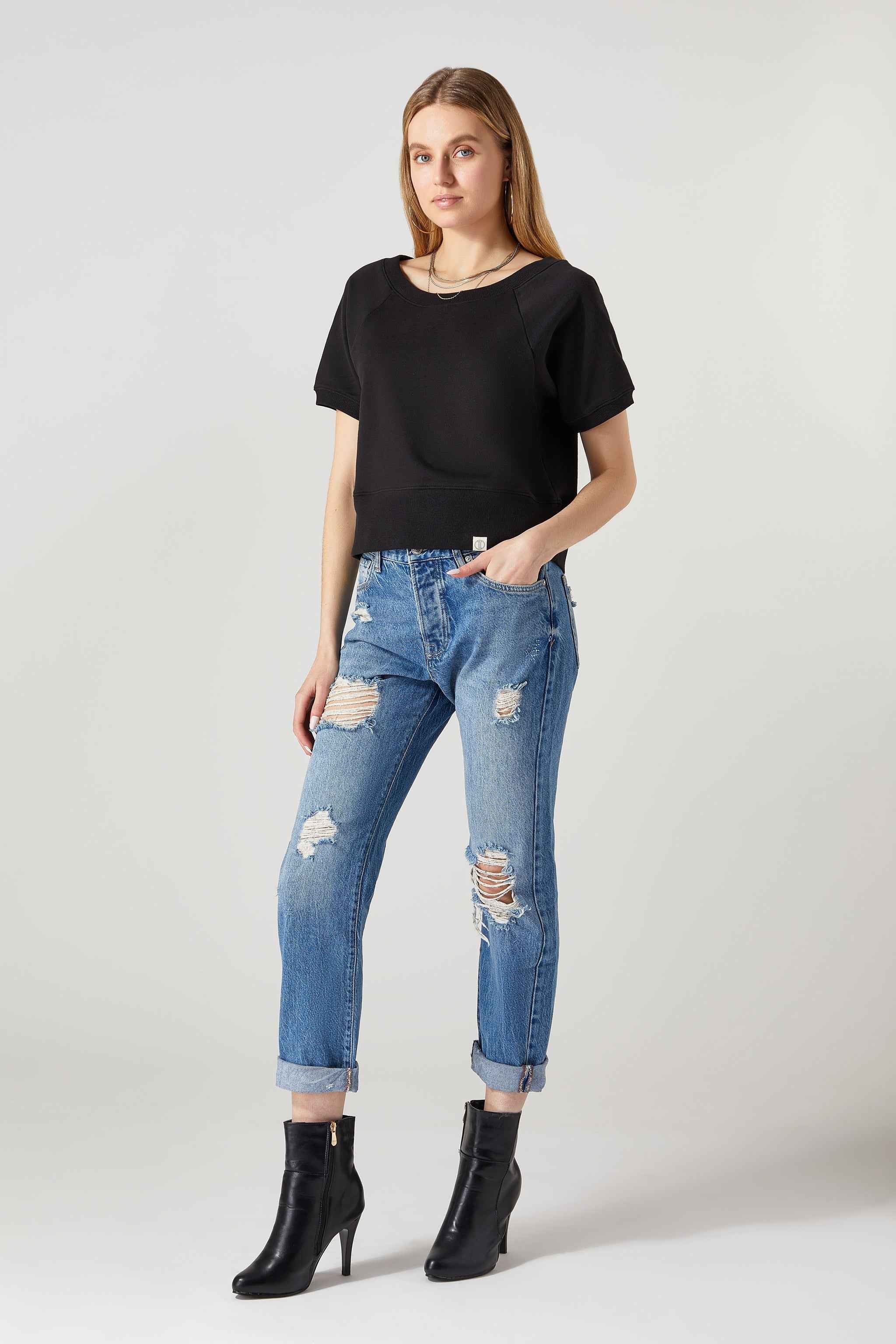 Tori Short Sleeve Sweatshirt