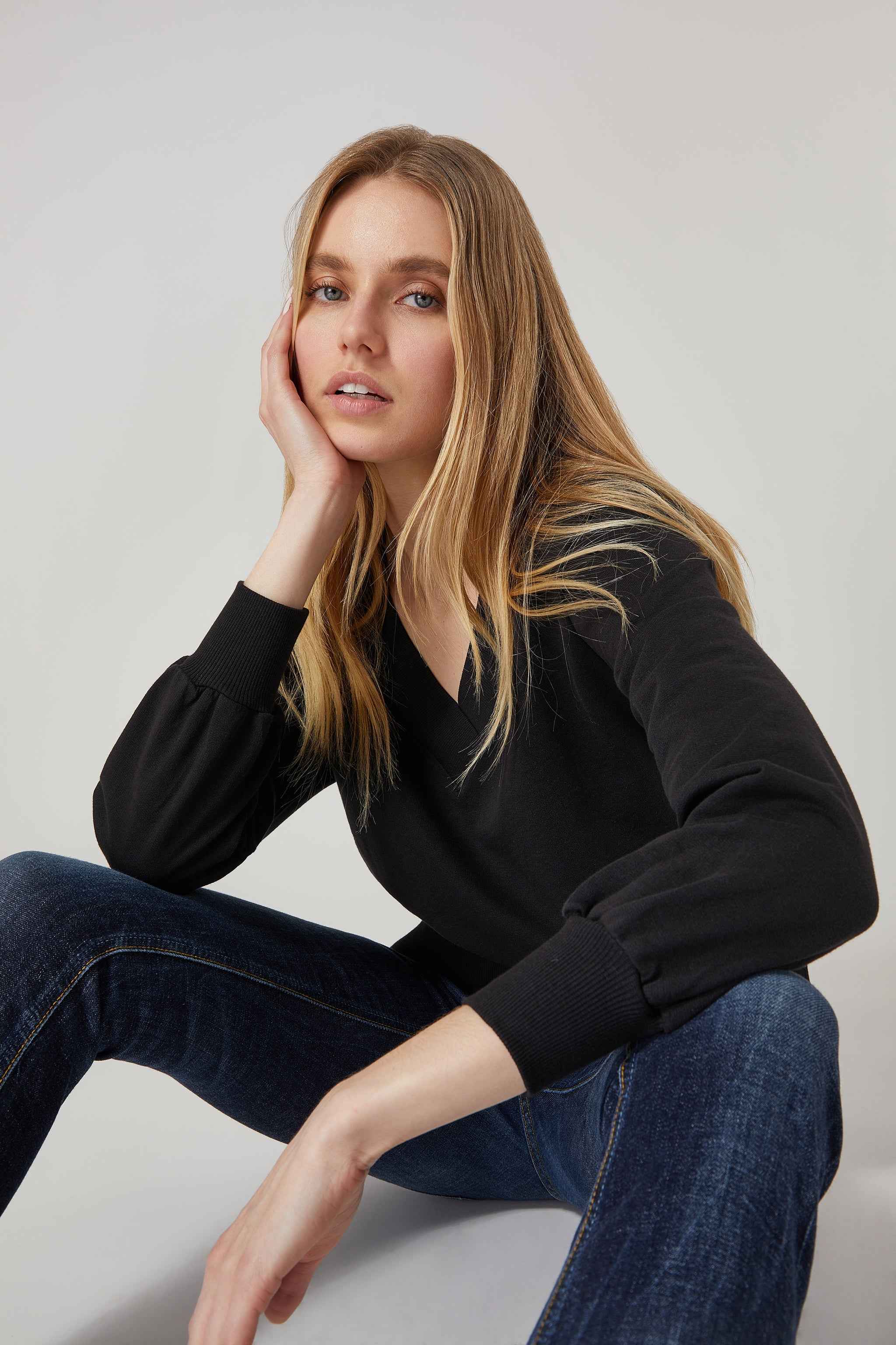 Fiona V-Neck Sweatshirt