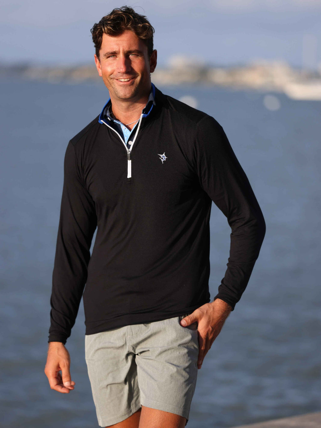 Long Beach Quarter Zip Ultra Soft Lightweight