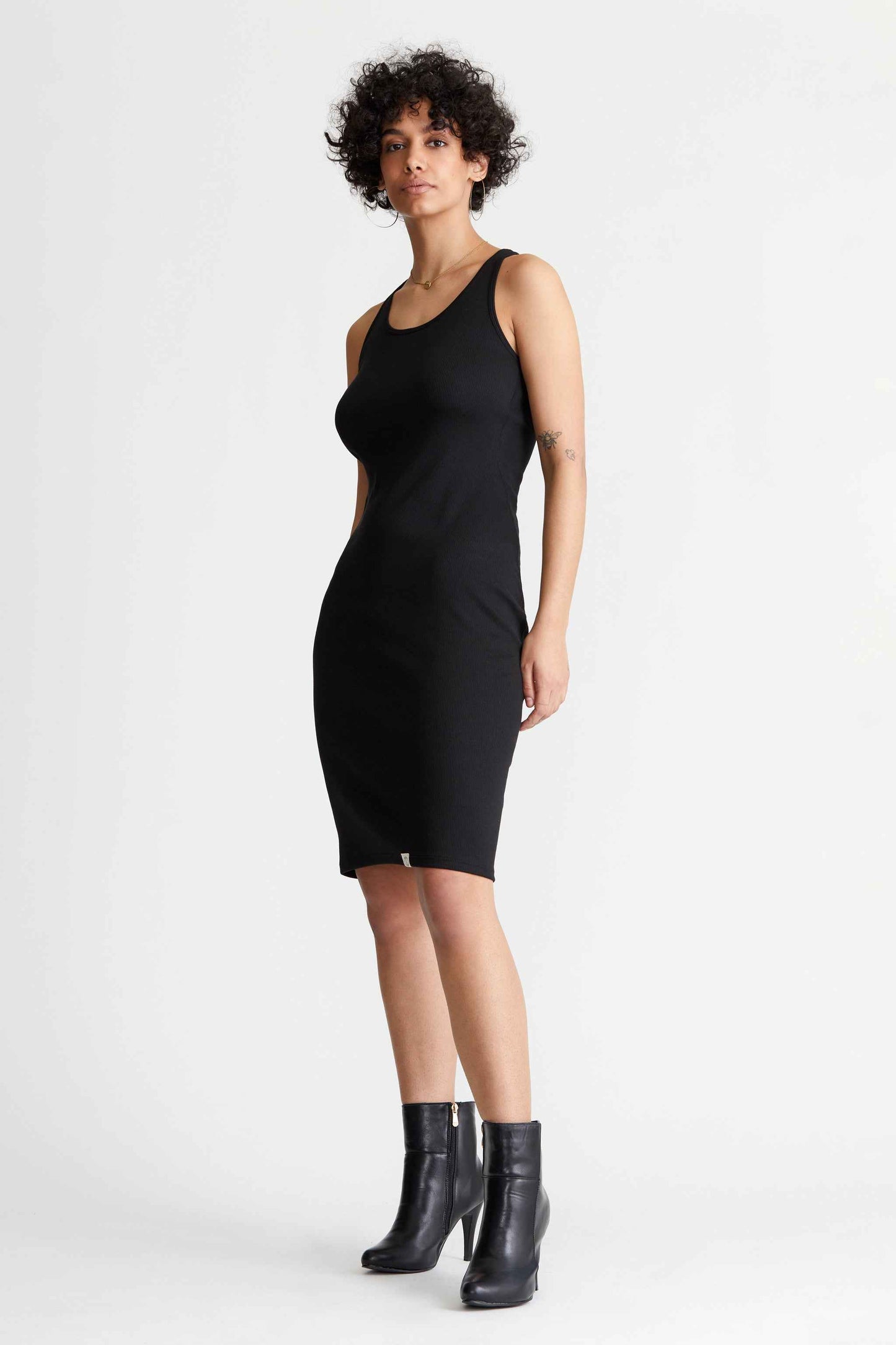 Pima Rib Knit L&L Racerback Dress