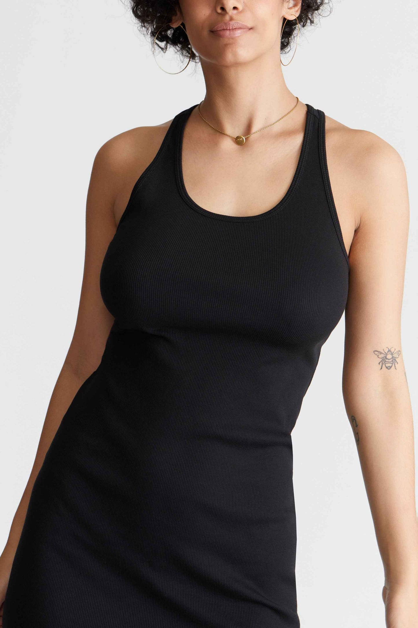 Pima Rib Knit L&L Racerback Dress