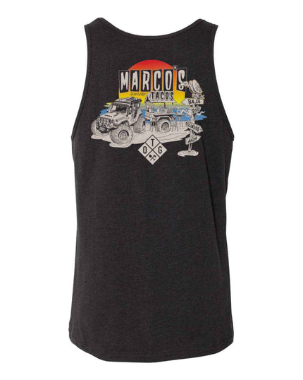 Marcos Tacos Tank - Charcoal Black
