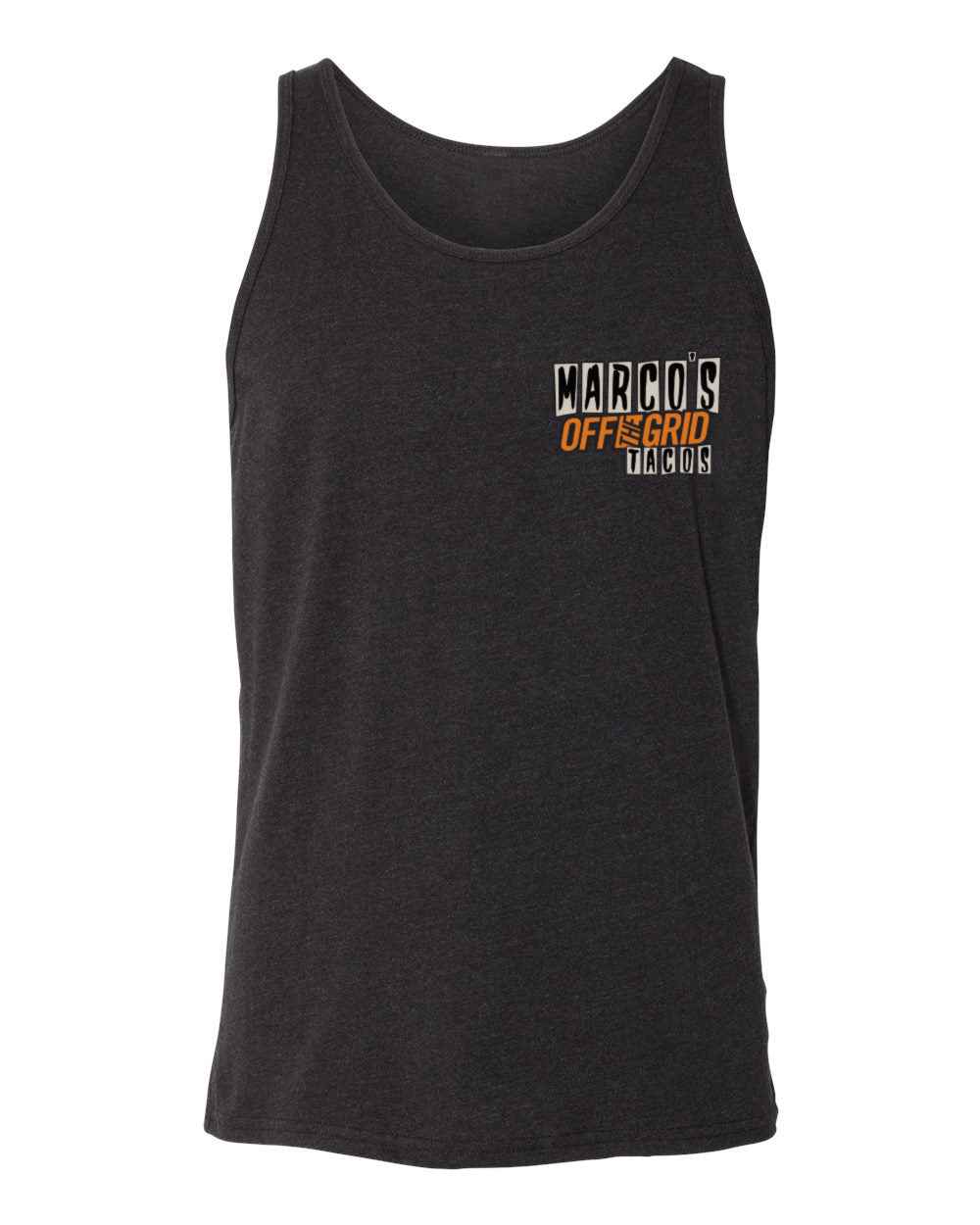 Marcos Tacos Tank - Charcoal Black