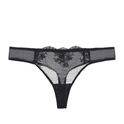 Kim Stretch Lace & Mesh Thong