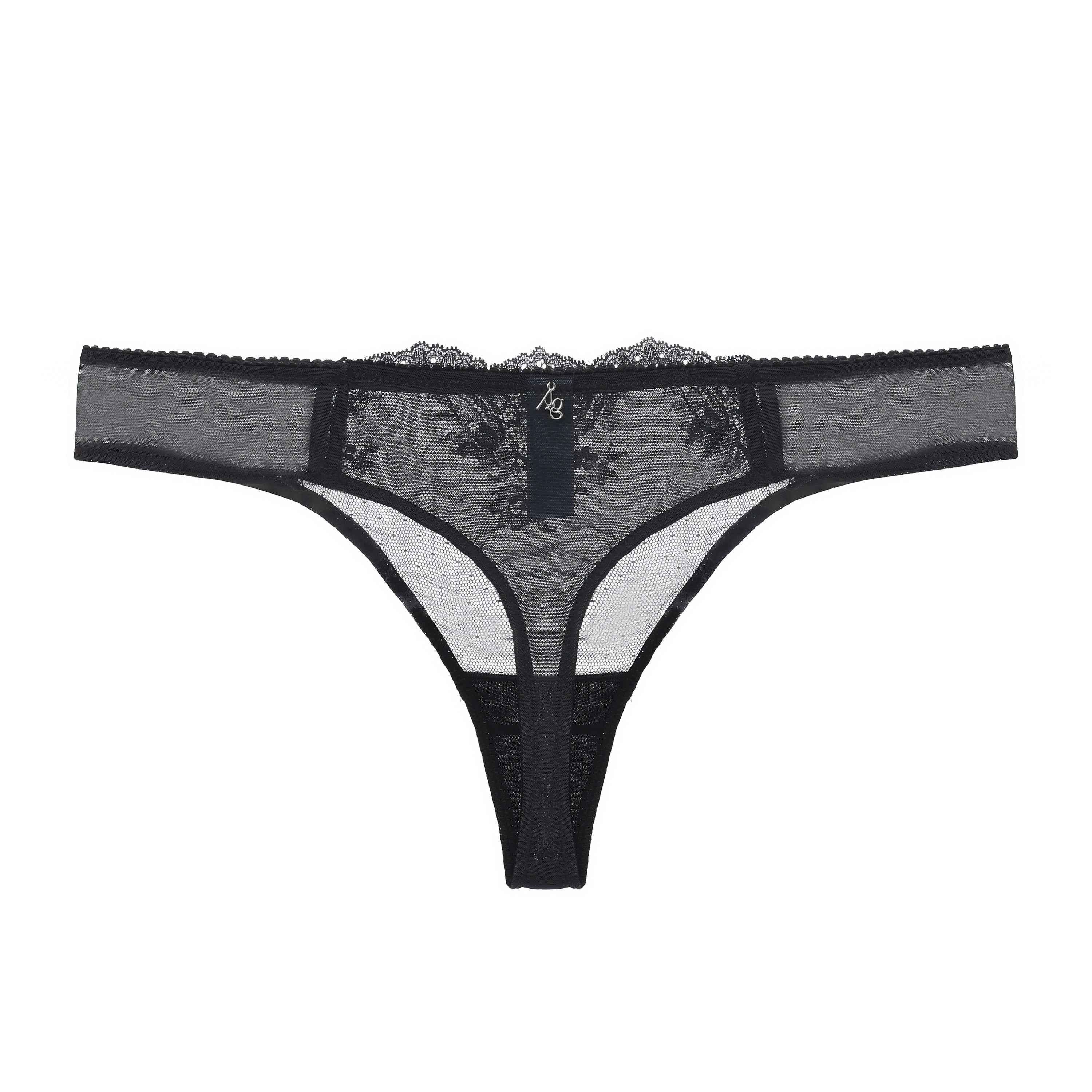 Kim Stretch Lace & Mesh Thong