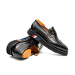 Men's Black Leather Loafers