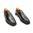 Men's Black Leather Loafers