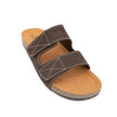 Men's Brown Adjustable Slide Sandals