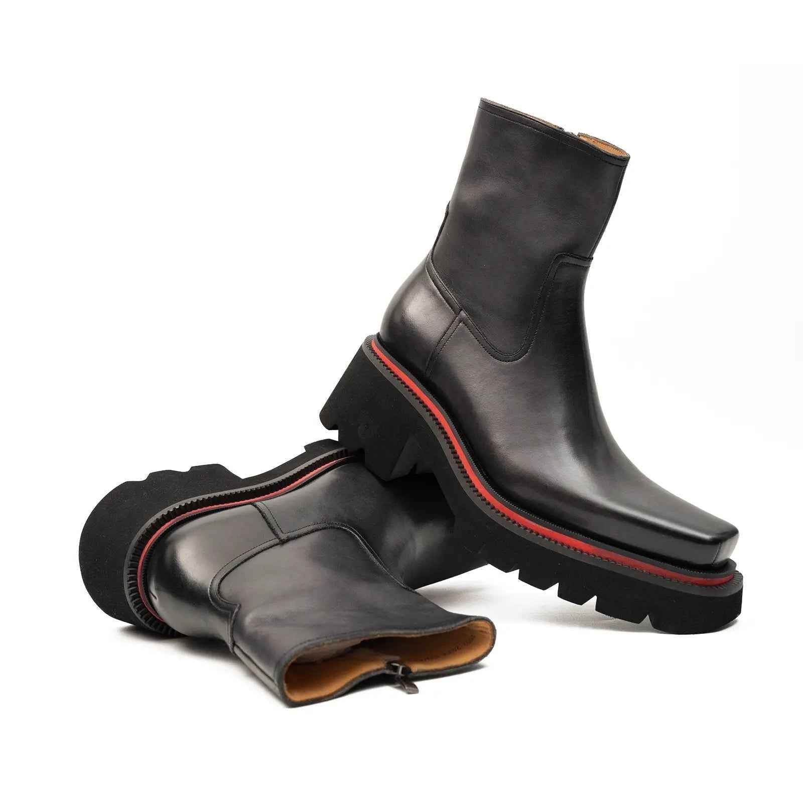 Men's Calfskin Thick - Sole Chelsea Boots