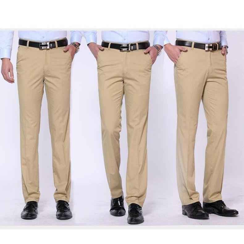 Men's Apricot Slim Fit Dress Pants - Multiple Sizes