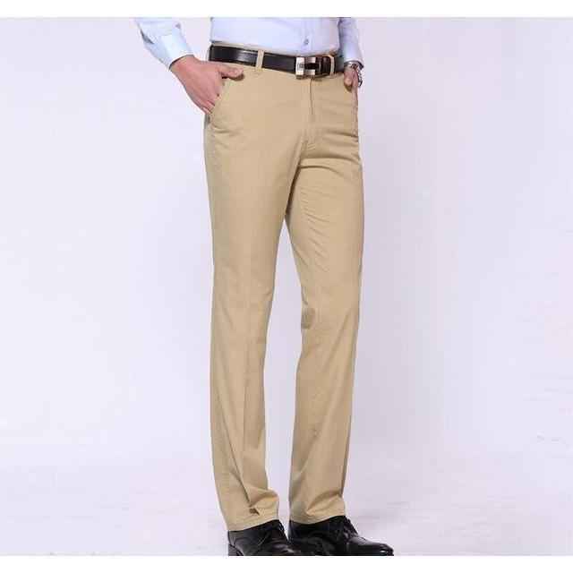 Men's Apricot Slim Fit Dress Pants - Multiple Sizes
