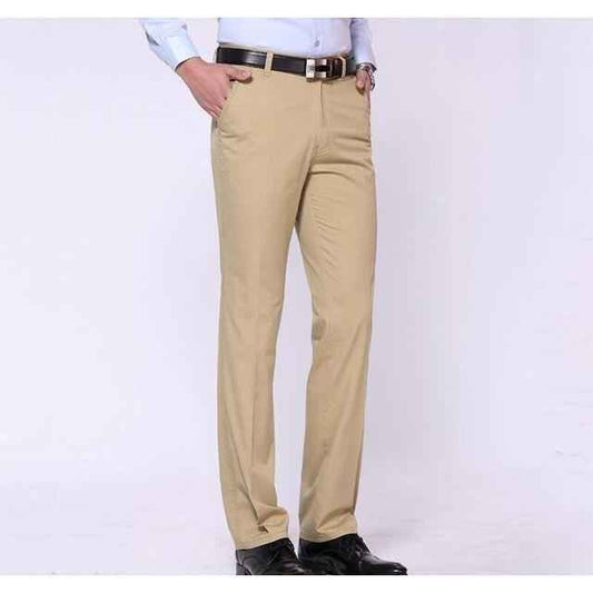 Men's Apricot Slim Fit Dress Pants - Multiple Sizes