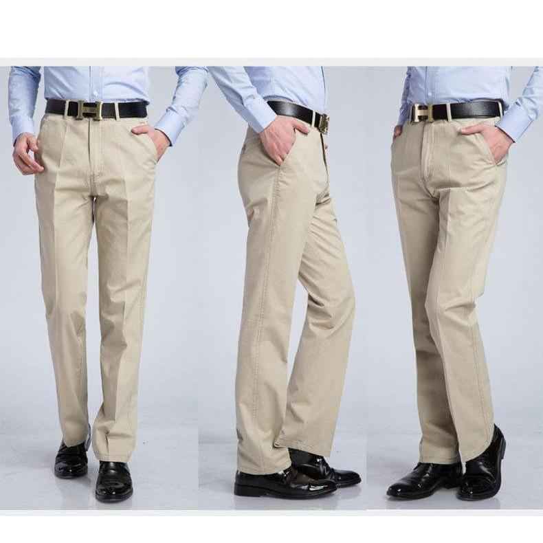 Men's Beige Slim Fit Dress Pants - Multiple Sizes