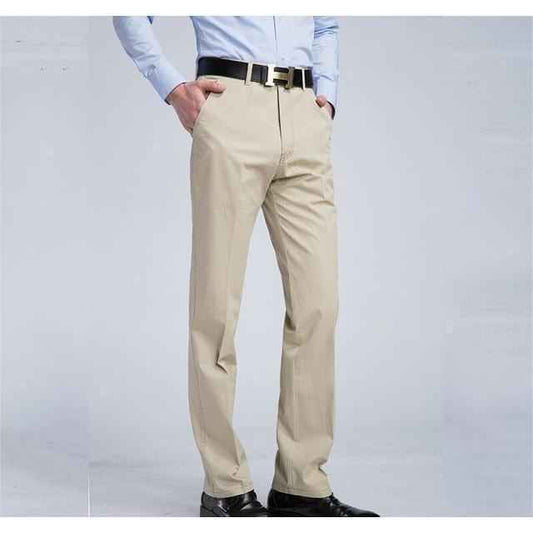 Men's Beige Slim Fit Dress Pants - Multiple Sizes