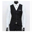 Men's Black One Button Slim Fit Suit - Three Piece