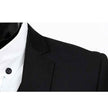 Men's Black One Button Slim Fit Suit - Three Piece