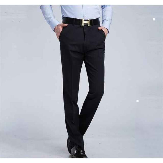 Men's Black Slim Fit Dress Pants - Multiple Sizes