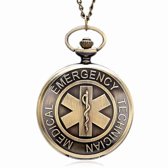 Men's Bronze EMT Pocket Watch