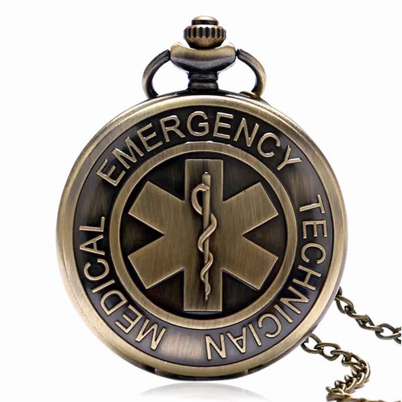 Men's Bronze EMT Pocket Watch