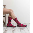 Men's Burgundy Mix Set Socks