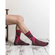 Men's Burgundy Mix Set Socks
