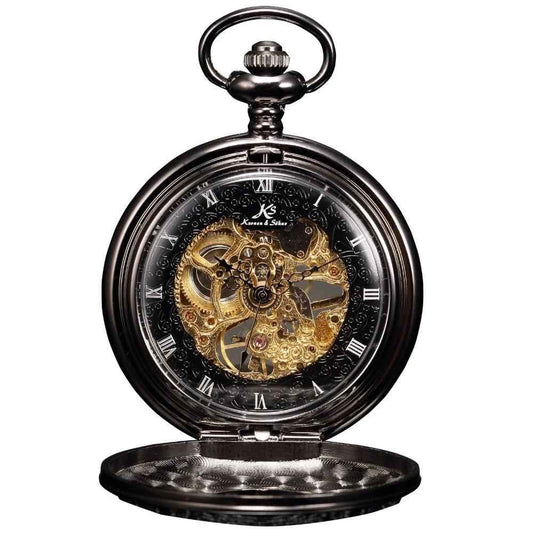 Men's Mechanical Skeleton Collection Pocket Watches - 3 Colors