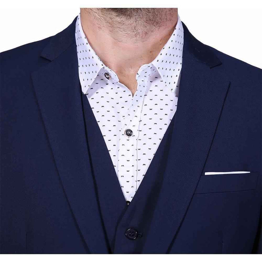 Men's One Button Slim Fit Suit - Three Piece