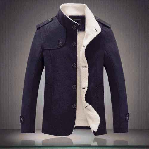 Men's Woolen Trench Coat - 3 Colors