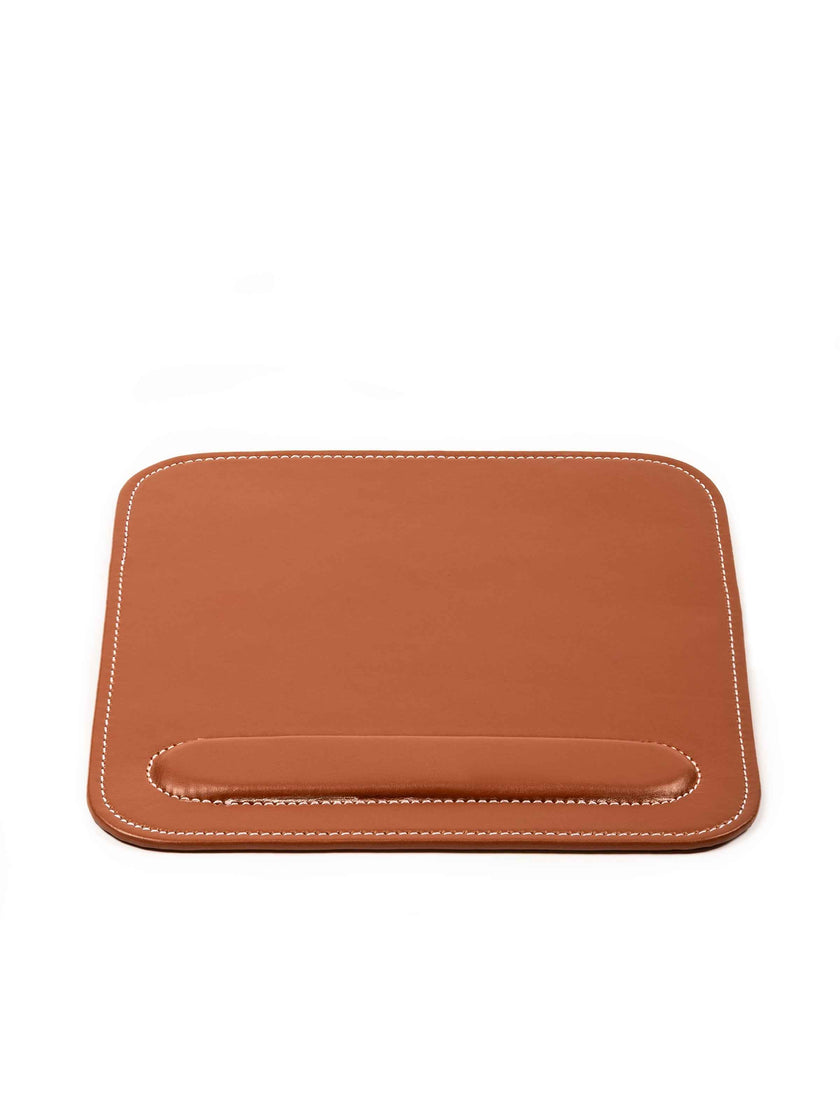 Leather Mouse Pad with Wrist Rest (set of 2)