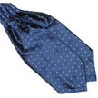 Navy Blue Polka Dot Ascot/Cravat Tie
